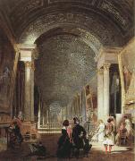 Patrick Henry Bruce view of the grande galerie of the louvre oil painting artist